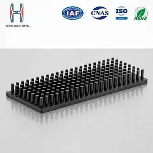 Custom Cob LED Black Heat Sinks Extruded Large Aluminium Heat Sink Industrial Radiator for Medical Equipment Cooling