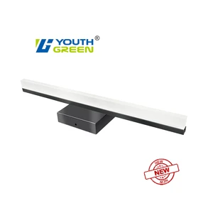 20''/24'' Dimmable Linear Modern IP44 Mirror Lamps 3CCT Black Led Vanity Light for Bedroom