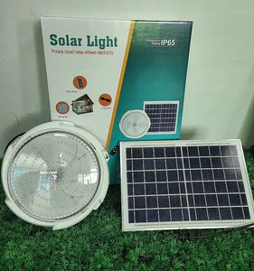 Modern Smart Home Lighting Round Balcony Sensor LED Ceiling Light Outdoor Solar Indoor Outdoor Remote Control LED Ceiling Light