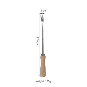 Industrial Stainless Steel Manual Weed Puller Long Handle Garden Weeding Fork Lightweight Rust Resistant Labor-Saving Hand