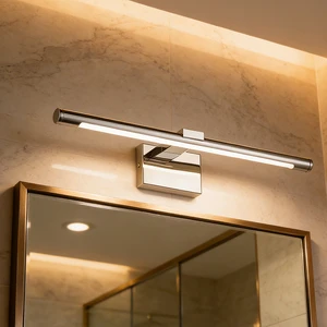 Modern Design Indoor LED Wall Lamp Waterproof Aluminum Bathroom Vanity Light Mirror Lamp for Hotel Restroom Makeup Lighting