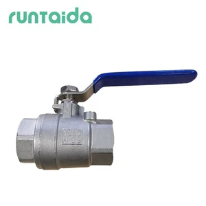 DIN API 6d 3 Inch 6 Inch DN50 PN40 32mm 400 Wog Two Piece 2pc Ss 316 Ball Valve
