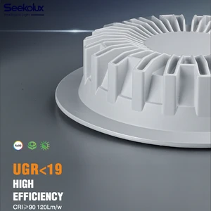 Recessed Trimless Downlight Aluminum Modern IP44 LED Light 9W/15W/24W/35W UGR<19 Anti-Glare Dimmable For Home Office Restaurant