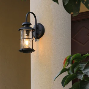 Vintage Outdoor Wall Lamp Waterproof 6W LED Wall Light with Iron Base Indoor and Outdoor Use