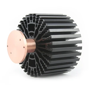 50W Natural Cooling Heat Sink Black Body Color with Lighting Fixtures