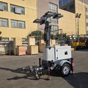 Rental Ready DC Diesel Light Tower Kubota Z482 7m Mast 238,000lm Mobile Lighting Trailer Jobsite Portable LED Lighting System