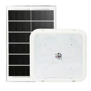 SZ SZ 1200 Indoor/Outdoor Solar Ceiling Light with Remote Control IP67 Rated Warm White for Garden & Road Use