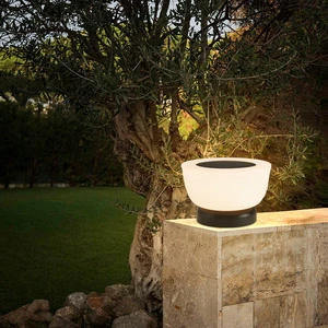 ZOMI IP65 Outdoor Waterproof Solar Gate Post Pillar Lamp Garden Villa Column Gate Lamp Yard Fence Pillar Modern Art Light LED