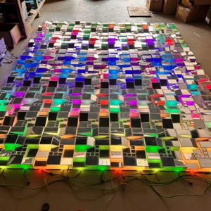 Self-Propelled LED Disco Lights + Handmade Mirrors: Essential Event Decor