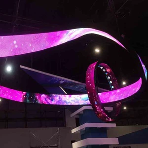 Durable Flexible Curved LED Display Soft Panel with HDR Support 500cd Brightness 178 Viewing Angle for Commercial Advertising