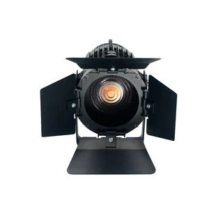 3200K/5600K/RGBW 60W Fresnel Pioneer Spotlight Church Theater Wedding Studio Barndoor LED DMX Spotlight