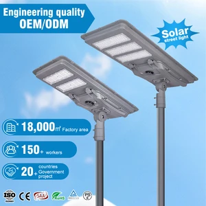 COVEDA Fast Charging Radar Sensing Remote Control Aluminum 200W 300W 400W 500W All in One Main Road Led Solar Street Light