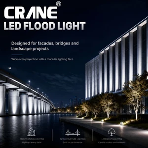 Bridge Facade Projects IP65 AC85-265V 72W High Power Narrow Beam Single Color Architectural Spotlight AGZ18-M4-C1