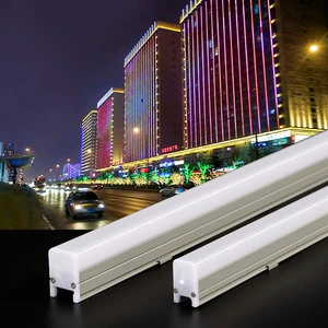 Dmx512 Rgb Linear Light Led Exterior Wall Building Lighting Rgbw Exterior Strip Led Tubes