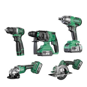 Factory 18V Professional Cordless Drills Power Tool Set Combo Kit Complete Tool Box 21V Power Drills