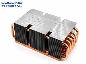 Copper and Aluminum Stamped Zipper Fins Heat Sink with Customizable
