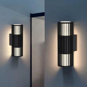 Outdoor Waterproof LED Wall Light Modern Exterior Wall Sconce Porch Light Garden Patio Villa Hotel Wall Mounted Lighting Fixture
