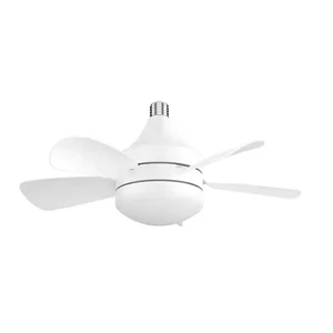 Led Bulb With Fan Lamp 3 CCT Dimmable LED Bulb 5 Blade Fan Light