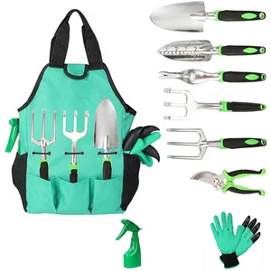 Garden Tools Set, 8 Piece Gardening Tools Set with Non Slip Ergonomic Handle, Heavy Duty Garden Tool Set with Storage Bag