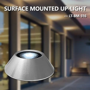 Mini 5W LED Buried Underground Light Surface Mount Stainless Steel Body IP66 4000K CCT Outdoor Landscape Square DC24V 3-Year