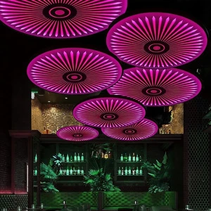 OEM Custom Logo RGB Acrylic Bar Mood Light Middle UV Printed Acrylic Panel Full-Color Customization Remote Control Nightclub