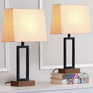 Hotel Creative USB Charging Table Lamps Simple Modern Decorative Touch Dimming for Bedroom Bedside Living Room Desk Rechargeable