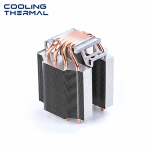 Aluminum Stamped Fin Heat Sink With Integrated Copper Heat Pipe High Performance CPU GPU LED Power Electronics Cooling