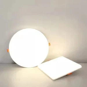 Commercial Flush Mounted LED Panel Light Round Square 10W 16W 24W 36W Frameless LED Panel Light