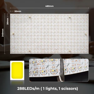 VH LIGHTING Flexible LED Sheets DC24V 288LEDs 24W LED Panel Sheet Lights for Kitchen Marble Countertop Advertising Backlight