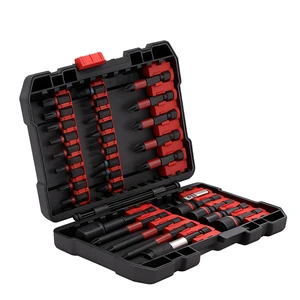 Anti Slip Impact Resistant S2 Steel Industrial OEM Screwdriver Bit Twist Drill Bits Kit Hard Case