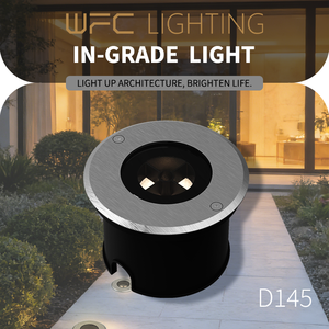 WFC Circular Aluminum Park Landscape Underground Buried Light Recessed Outdoor Deck Garden Ground Buried Lamp Led Underground
