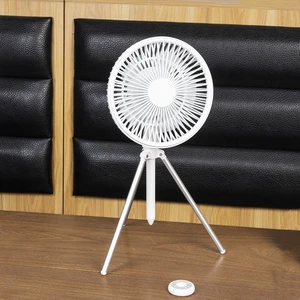 Ultra-thin Mini Multifunction Camping Tripod Rechargeable USB LED Ceiling Night Light Oscillating Portable Outdoor Fan Battery