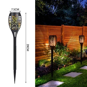 Solar Flickering Flame Torch Lamp, Waterproof Outdoor Garden Landscape Lighting, Lawn Path Yard Patio LED