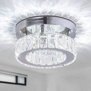 Chandeliers for Home Decor LED Small Chandeliers Flush Mount Ceiling Light Fixtures for Bedroom Hallway Foyer 6000K