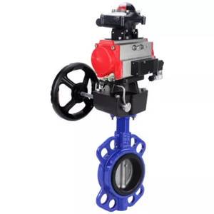 DNOVA Butterfly Valve Aluminum Alloy Compact Flanged Manual WBV0232E-2W-Fb-H body - aluminum