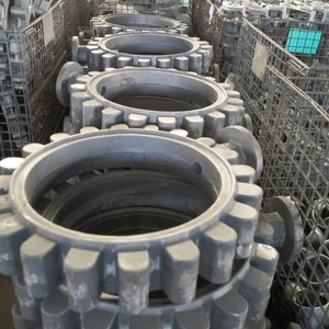 Ductile Iron Butterfly Valve Body QT450-10 / 65-45-12 / EN-GJS-450-10 Casting For Industrial Pipeline Control