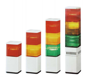 Industrial-Grade LED Square Column Multi-Tier Warning Light with Green for Heavy Machinery Industrial Zones Road & Warehouse Use