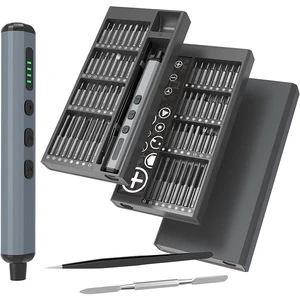 Professional Industrial Electric 68-in-1 Lithium Cordless Brushless Screwdriver Set-DIY Magnetic Bits Tool Kit 10W Power 0.35Nm