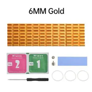 6mm 3mm SSD Heatsink Heat Dissipation Radiator M.2 Cooling Heat Sink Heat Thermal Pads for M.2 PCI-E Laptop PC