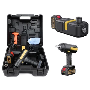 12v 5 Ton Outdoor Alloy Steel Electric Hydraulic Jacks Kit with Impact Wrench and Industrial Use Floor Lift