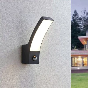 LED outdoor wall lamp with sensor for garden facade energy-saving rainproof type