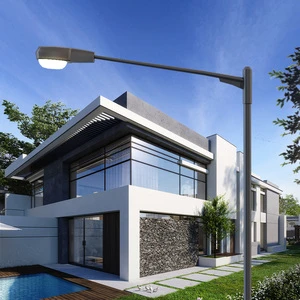 Outdoor Waterproof Led High Pole Landscape Light Street Post Lamp Park Villa Aluminum Garden Light