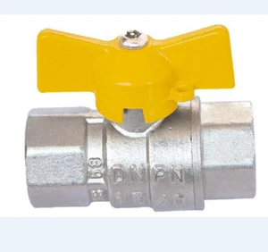 Brass Butterfly Ball Valve for Water OEM Customizable Nickel Plated CE Certified Thread Connection