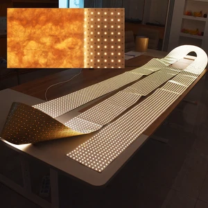 10M Length Manufacturer Hot Sales Flexible LED Panel with Lens for Marble Countertop Backlighting Cuttable 2835 LED Sheet
