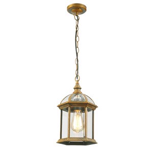 Ceiling Light Chandelier for Balcony Corridor Courtyard Outdoor Waterproof Aluminum Hexagon LED Chandler