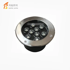 9W IP67 Stainless Steel Aluminum LED Outdoor Ground Garden Floor Underground Buried Lamp for Park Use