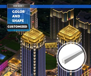 Cheap12W 15W IP65 Waterproof RGB RGBW PC Cover for Outdoor Contour Decoration LED Linear Light