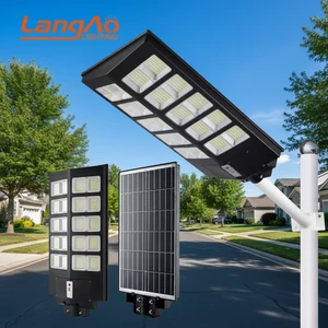 New Design High Power Integrated IP65 Road Outdoor Waterproof 180 240 300 Watt All in One Led Solar Street Lamp