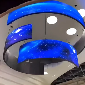 Indoor P1.86 Flexible LED Module, Bendable LED Panel, Circular LED Video Wall, for Exhibition halls and Retail Store LED Screens