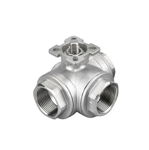 SS304 3 Way Ball Valve for Pipeline